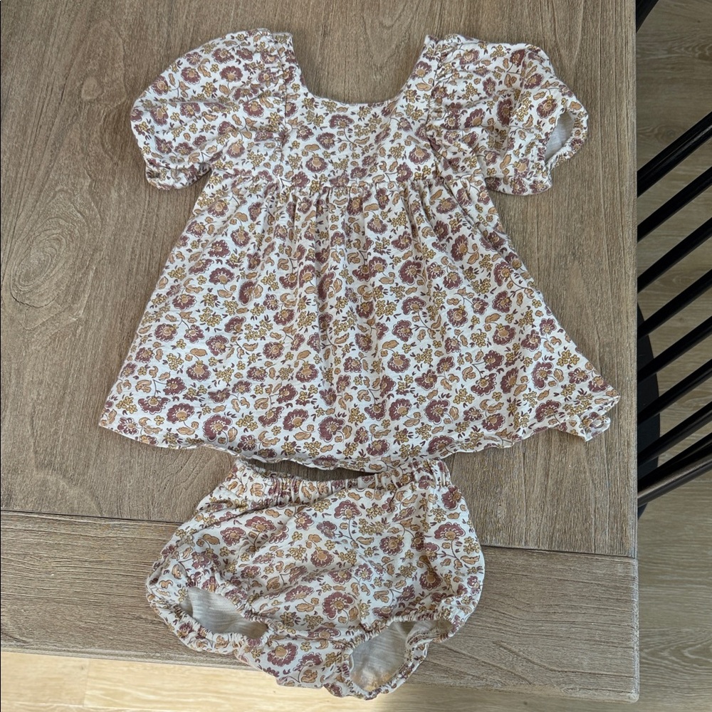 Rylee + Cru Floral Puff-Sleeve Dress and Bloomers 18-24 Months
